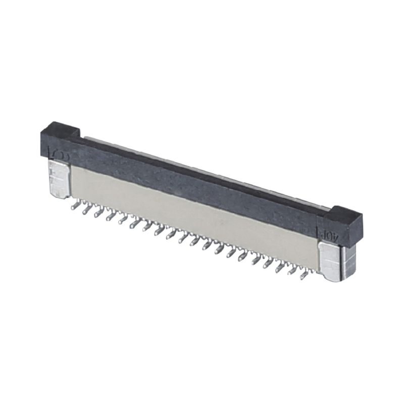 4 - 60 ปิน FPC Cable Connector 0.5 / 1.0mm Pitch SMT ZIF DIP แบบด้านบนด้านล่าง PA9T พลาสติก