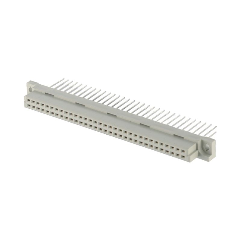 สายตรงหญิง 2 แถว DIN 41612 เครื่องเชื่อม 64 ปิน PCB สูง