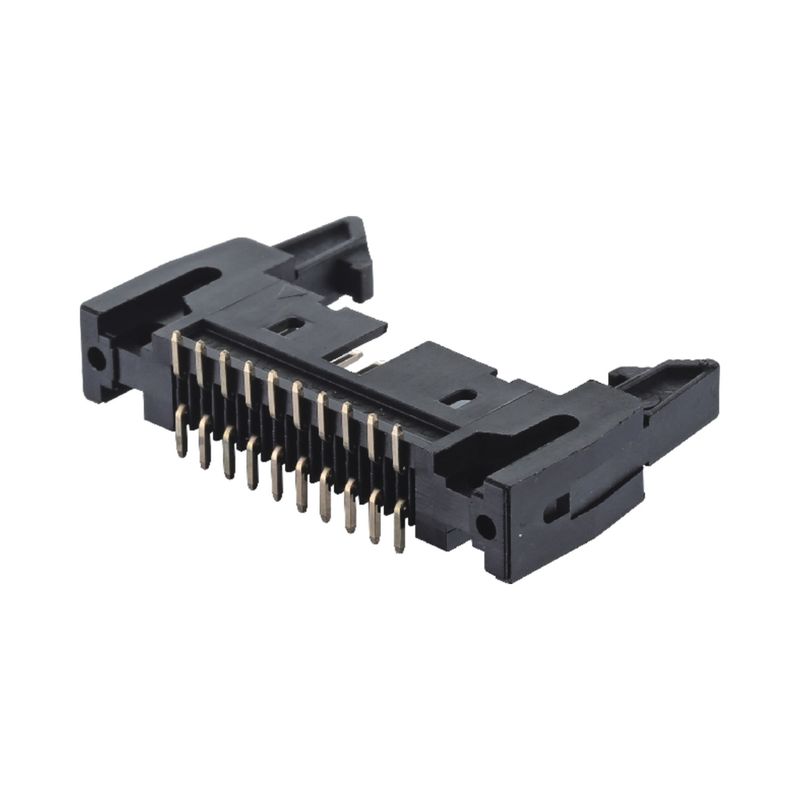 2.54 มิลลิเมตร LATCH CONNECTOR SMT 6 8 10 18 20 26 30 34 40 50 64Pin Ejector Header Connector