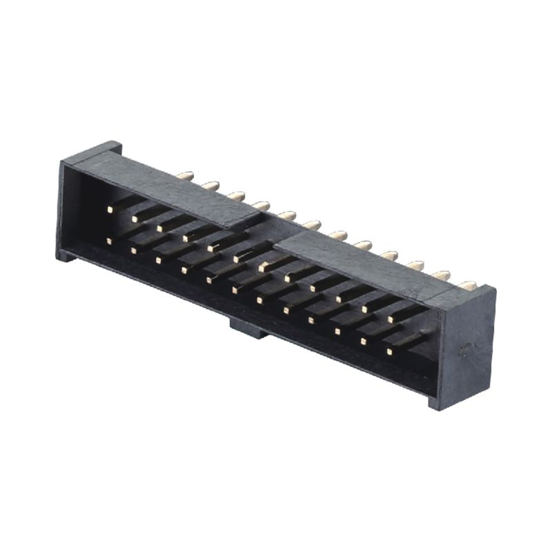10 ปิน - 64 ปิน 2.0 มิลลิเมตร Box Head Connector H4.8 สายตรงสองแถว Connector ไฟฟ้า