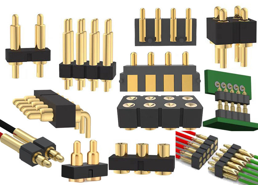 1x3P DIP Pogo Pin Connector Spring Loaded 2 Pin - 40 Pin ความยาว 2.54 มิลลิเมตร