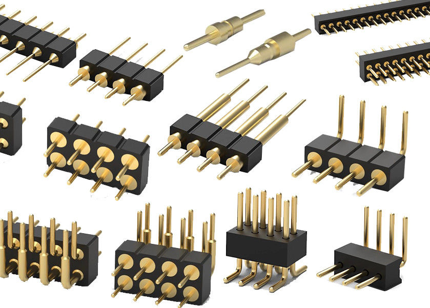 1.27 มิลลิเมตร 2.0 มิลลิเมตร 2.54 มิลลิเมตร Round Pin Header PCB Connector เครื่องแปรรูป Pin Header SMT Type