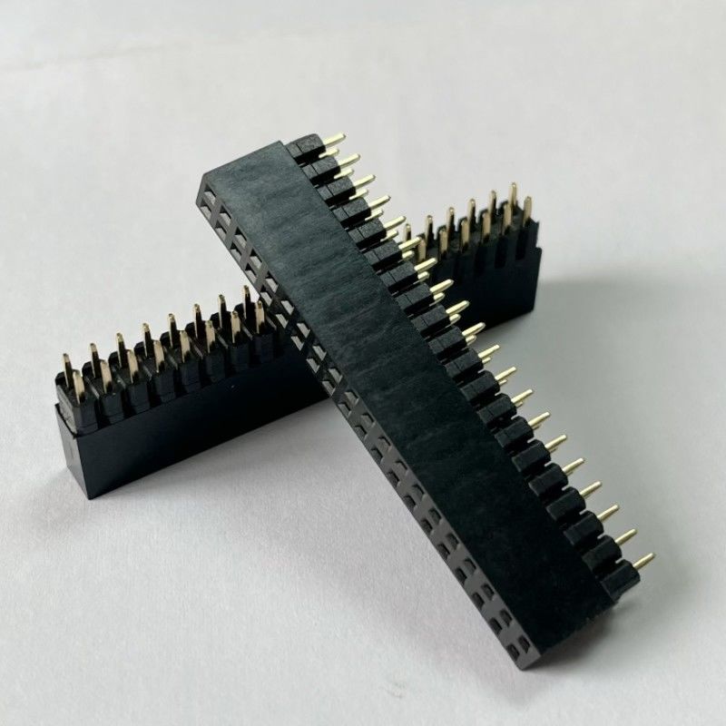 2.54mm Pitch Dual Row H8.5mm Board To Board Connector เครื่องเชื่อมหัวสปินหญิง