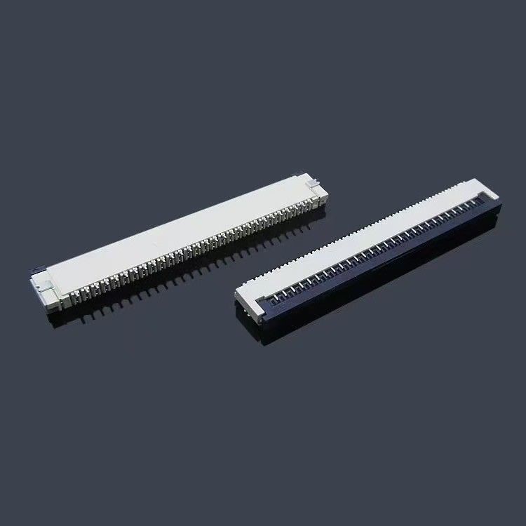 ย้อนหลัง Flip หน้า SMT ZIF Flip FPC Connector 4-60 พิน FPC/FFC 0.3/0.5/1.0 มม Pitch FPC Connectors