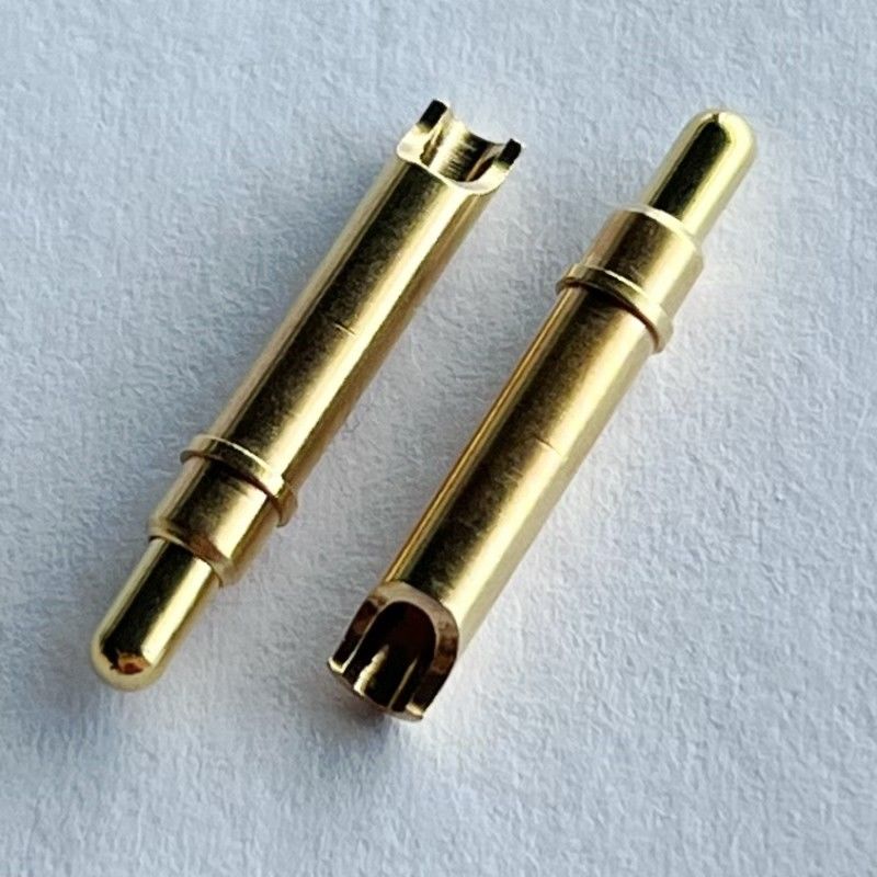 สีทอง SMT Pogo Pin สําหรับประเภทการเชื่อมไฟฟ้า