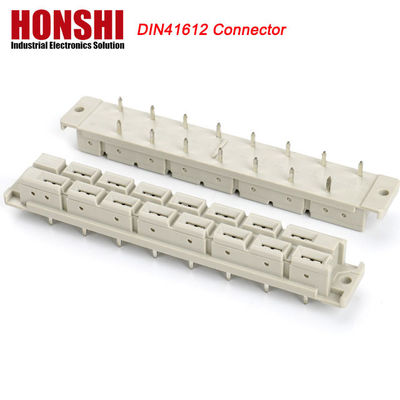 5.08mm DIN 41612 Connector 2 Rows 15P Female Power Type PCB Vertical Female 7+8 P 15Pin