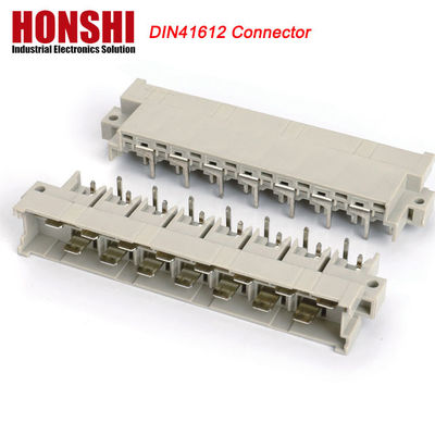 5.08mm DIN 41612 Connector 2 Rows 15P Female Power Type PCB Vertical Female 7+8 P 15Pin