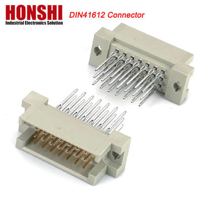 PCB Male Press Pin DIN 41612 Connector, 21pin Straight 3rows PCB Eurocard Connector