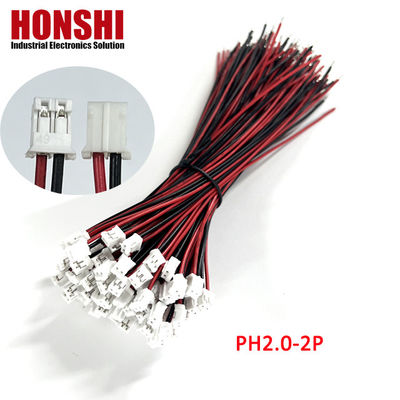 เครื่องเชื่อมสายไฟฟ้าที่กําหนดเอง UL1007 24Awg JST PH2.0 Connector