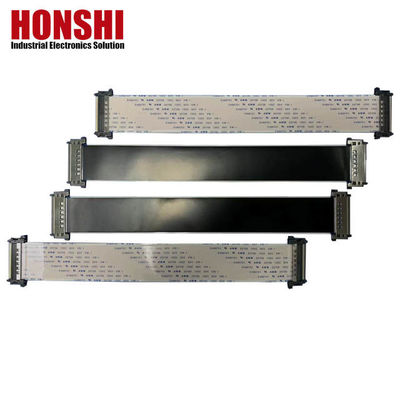 0.5mm Pitch FPC Flat Flex Cable สําหรับ 80c 60v 10p 40p 60cm สายทองแดงกระป๋อง