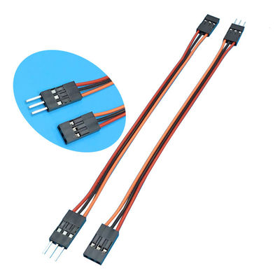 24AWG 3 Pin Dupont อิเล็กทรอนิกส์ สายผูกพันธมิตรหญิงและชาย