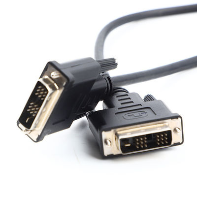 DVI 18 1 ชายต่อชาย HD การประกอบสายเคเบิล OD6.0 สําหรับ HDTV UL20276 30Awg