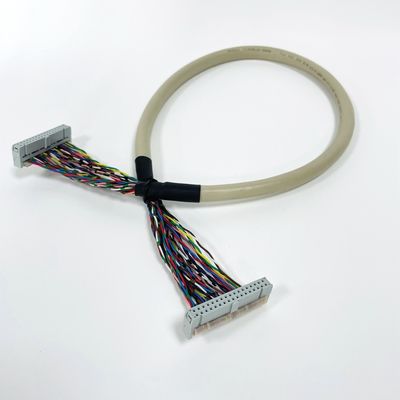 UL20706 IDC คาเบลกลม 34pin 40pin Pitch 2.54mm IDC เครื่องเชื่อมสําหรับอิเล็กทรอนิกส์