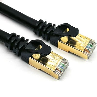 RJ45 SFTP เครือข่ายเคเบิล Cat5e Cat6a Cat7 Cat8 UTP เคเบิลในเครือข่ายคอมพิวเตอร์