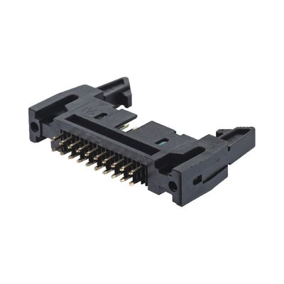 2.54mm Pitch Straight Dip Latch Header Conccetor 10 12 20 26 30 34 40 44 50 64 ปิน