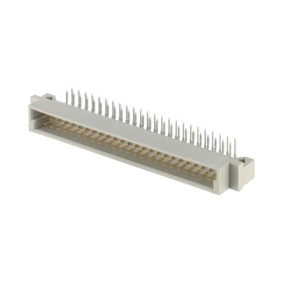 2 แถว DIN 41612 เครื่องเชื่อม 64 ปิน มุมขวา Dip 2.54mm Pitch Male Connector