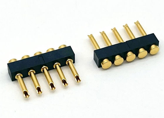 2.54mm Pitch Pogo Pin Connector สายเชื่อม สายเชื่อม ประเภทสตรี Pogo Pin 1x05P