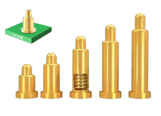 SMT ประเภท Pogo Pin 2 มม ทอง Palted SUS304 สปริง Pogo Pin