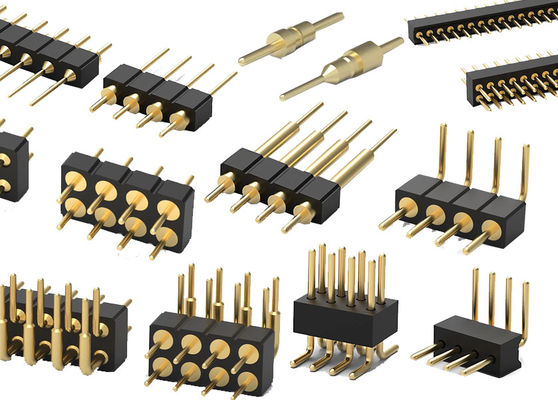 1.27 มิลลิเมตร 2.0 มิลลิเมตร 2.54 มิลลิเมตร Round Pin Header PCB Connector เครื่องแปรรูป Pin Header SMT Type