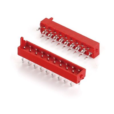 2.54mm Pitch IDC Plug PCB Connector สายตรง TYPE ไมโครแมชช์ สายแดง