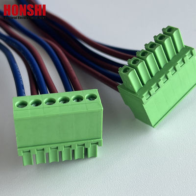 3.5 มม หญิง Pluggable ปลายบล็อก สายและสายไฟฟ้าการประกอบ